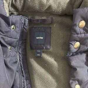 GAP Dark Blue Hooded Puffer Jacket